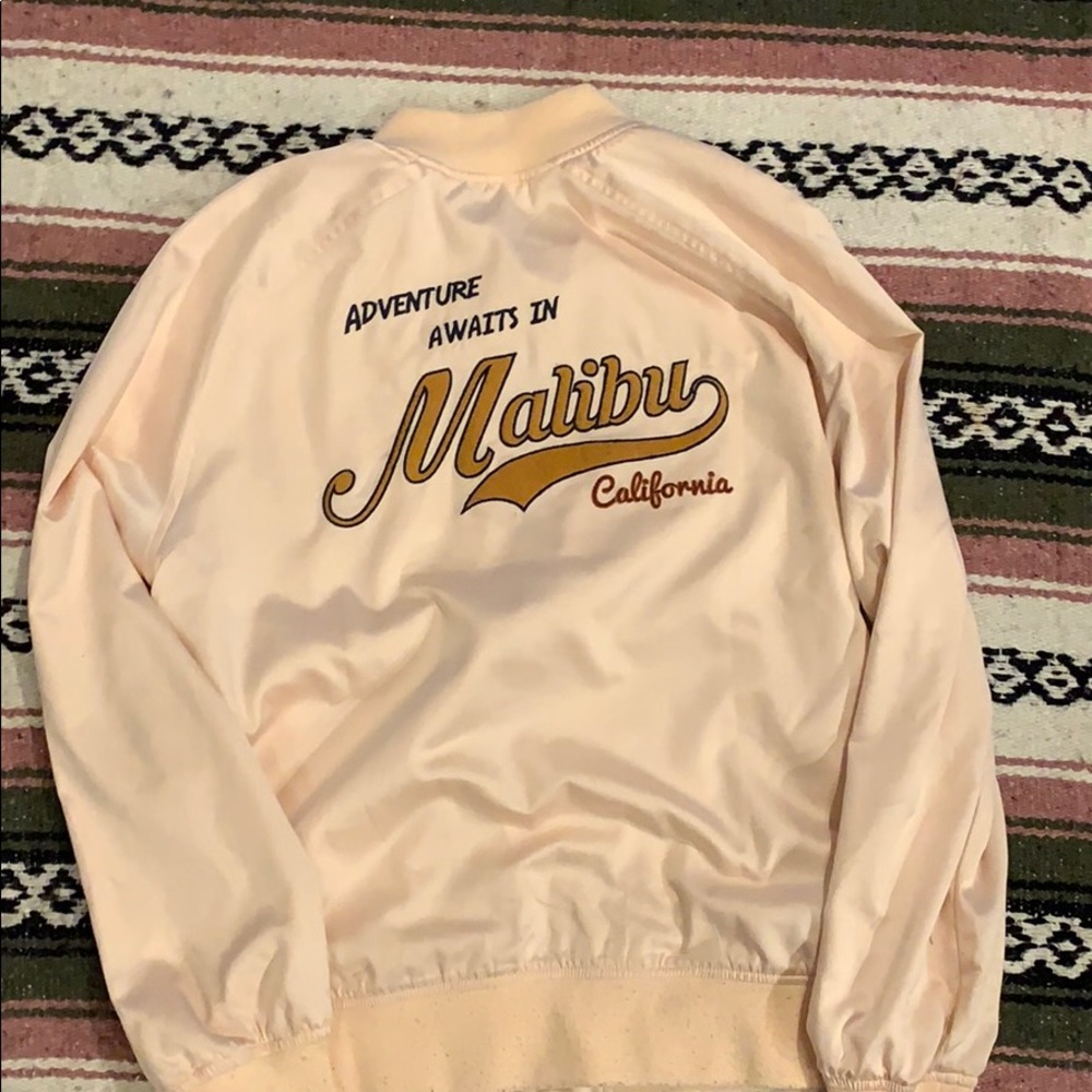 Kendall and Kylie light pink bomber jacket!